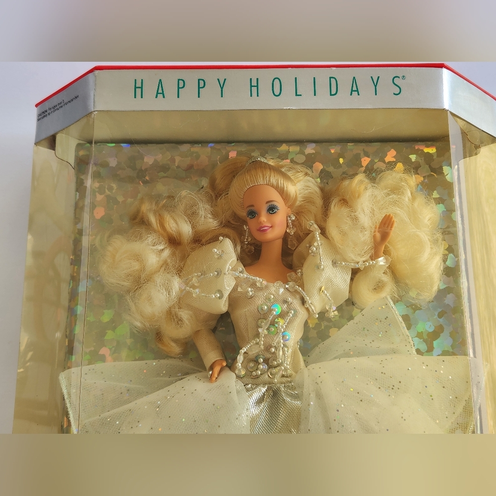 🌌 1992 Happy Holidays Barbie Vintage Doll 72 - Picture 2 of 11